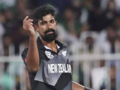 T20 World Cup Ind vs NZ Ish Sodhi Hilarious Answer When Journalist Asked Him To Answer Him In Hindi | T20 World Cup Ind vs NZ: आई मला खूप ओरडेल! कोहली, रोहितची विकेट घेणाऱ्या सोढीची भन्नाट प्रतिक्रिया