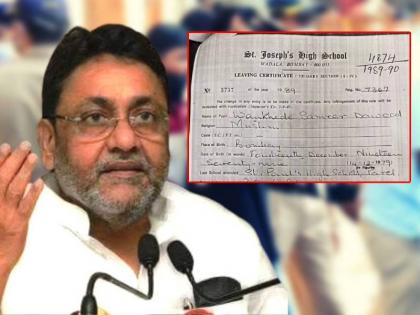 Nawab Malik vs Sameer Wankhede: Muslim religion mentioned in Sameer Wankhede's school certificate, Nawab Malik attacked again | Nawab Malik vs Sameer Wankhede: समीर वानखेडेंच्या शाळेच्या दाखल्यावर मुस्लिम धर्माचा उल्लेख, नवाब मलिकांचा पुन्हा हल्लाबोल