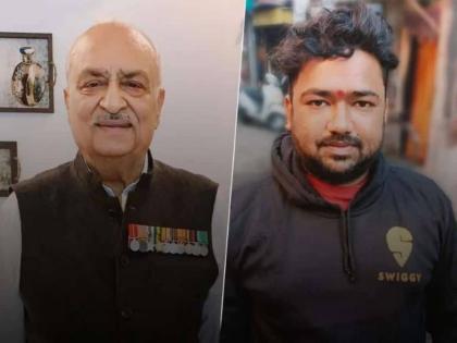 retired Colonel recalls how Swiggy delivery partner mrunal kirdat saved his life | जिंकलंस भावा! निवृत्त कर्नलसाठी 'स्विगी बॉय' ठरला देवदूत, मुंबईच्या ट्राफिकमधून दुचाकीवरुन पोहोचवलं रुग्णालयात