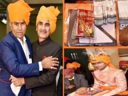 groom returned 11 lakh rupees of sagun in jaipur teeka bride father gets emotional hug to samadhi | नवरदेवानं 'तिलक'चे ११ लाख रुपये केले परत, सासऱ्यांच्या डोळ्यांत पाणी; कडकडून मिठी मारली!