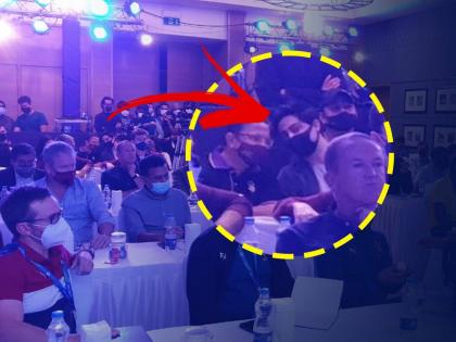 ipl 2022 mega auction kolkata knight rider aryan khan and suhana khan spotted in mega auction table | IPL 2022: आयपीएल लिलावाच्या ब्रीफिंगमध्ये दिसले आर्यन अन् सुहाना खान!, 'सीईओ'सोबत 'गुफ्तगू'