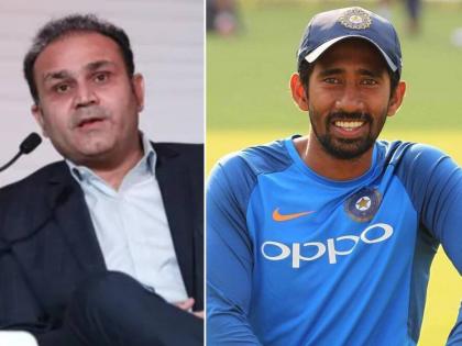 wriddhiman saha first tweet after journalist threatening ind vs sl series virendra sehwag gives replay | Wriddhiman Saha: 'खपवून घेणार नाही...', साहा पुन्हा भडकला; वीरु म्हणाला 'दिर्घ श्वास घे अन् नाव सांगून टाक!'