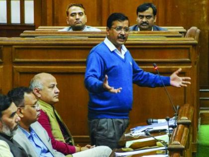 cm arvind kejriwal addresses in delhi assembly attacks bjp | भाजपवाले जगातील सर्वात मोठा पक्ष असल्याचं म्हणतात आणि आम्हाला घाबरतात; केजरीवालांचा निशाणा