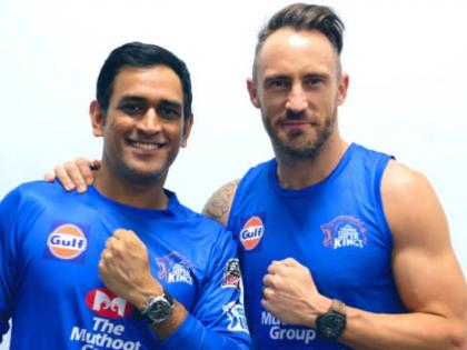 It is my good fortune to play under Dhoni's leadership says faf du plessis | धोनीच्या नेतृत्वात खेळलो हे माझे भाग्य : डुप्लेसिस