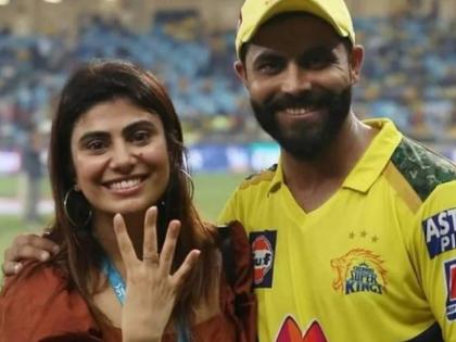 ravindra jadeja rivaba wife reaction on captaincy thanks ms dhoni csk ipl 2022 | IPL 2022: 'तू नेहमीच आमच्यासाठी थाला राहशील', जडेजाच्या पत्नीनं धोनीसाठी लिहीली खास पोस्ट