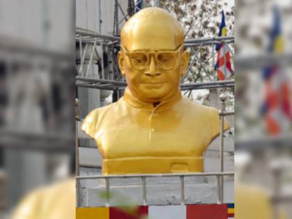 babasaheb ambedkar statue history dikshabhumi | असा घडला महामानवाचा दीक्षाभूमीवरील पुतळा, ५९ वर्षांपासून लाखो अनुयायी होतात नतमस्तक