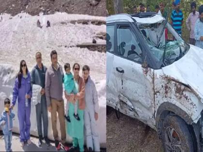 Rajasthan Doctor Satish Poonia Family Accident In Punjab Ropar Car Collapsed By Bhakra Dam | बसच्या धडकेनंतर कार ३५ फूट घासत रेलिंग तोडून कालव्यात कोसळळी; डॉक्टरांचं कुटुंब संपलं