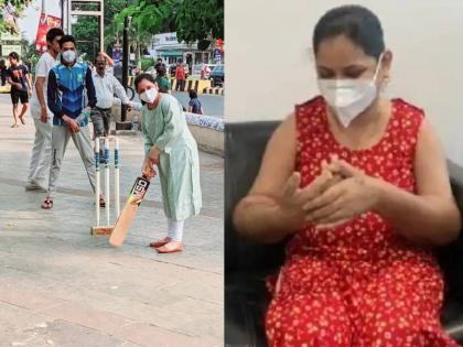 monika more was lost her hands in train accident after hand transplant she can play cricket | जिद्दीचा स्ट्रेट ड्राइव्ह! रेल्वे अपघातानंतर हाताचे प्रत्यारोपण झालेली मोनिका मोरे बॅटिंग करते तेव्हा...