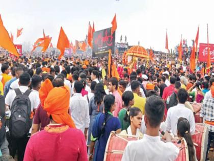 Thousands of people attend the shivrajyabhishek | वरुणराजाचाही राजांना मुजरा! तिथीनुसारच्या शिवराज्याभिषेक सोहळ्याला हजारो शिवप्रेमी