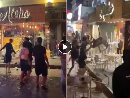 Drunk People Group Fight Video Goes Viral watch here | VIDEO: बारमध्ये मद्यपींमध्ये झाला राडा अन् नंतर जे घडलं ते हादरवणारं ठरलं, पाहा...