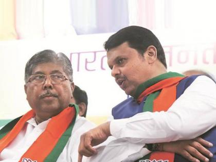 chandrakant patil likely to not included in maharashtra cabinet | मोठी बातमी! देवेंद्र फडणवीस यांच्यापाठोपाठ चंद्रकांत पाटील यांनाही धक्का?