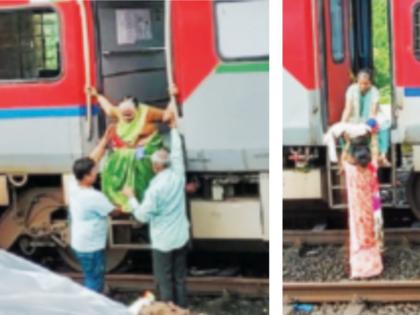 konkan railway not stopped on railway station passenger facing problems | गणपतीक गावाक जाणारो कोकणी माणूस हैराण, गाडी फलाटावर लागूक नाय; उतरूचा खैसून?