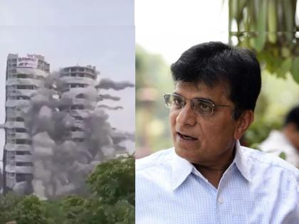 Take action in Mumbai like Twin Tower demand kirit somaiya | kirit somaiya: 'ट्विन टॉवर'प्रमाणे मुंबईतही कारवाई करा, किरीट सोमय्यांच्या रडारवर आता मुंबईतील इमारती!