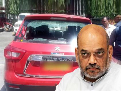 hyderabad liberation day amit shah security breach trs leader car face off home minister cavalcade in telangana | मोठी बातमी! गृहमंत्री अमित शाहांच्या सुरक्षेत मोठी चूक, TRS नेत्यानं थेट शाहांसमोरच कार लावली आडवी अन्...