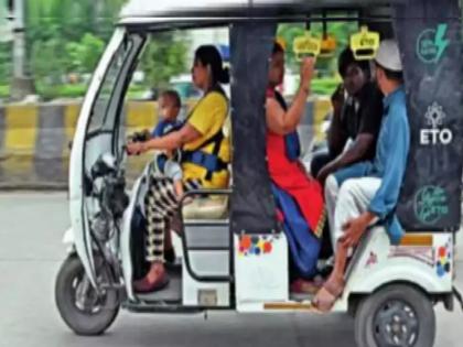 With a small child on her lap and the handle of an e rickshaw in her hand a 27 year old woman is becoming an inspiration for many | मांडीवर चिमुकलं मूल अन् हातात ई-रिक्षाचं हँडल, २७ वर्षीय महिला ठरतेय अनेकांसाठी प्रेरणास्थान!