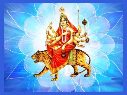 Navratri 2022: Goddess Chandraghanta, who chases away negativity, depression, see how powerful she was on the enemy! | Navratri 2022: तिसरी माळ : वाईट लहरी, नैराश्य यांना पळवून लावणारी देवी चंद्रघंटा हीचा शत्रूवर किती दरारा होता बघा!