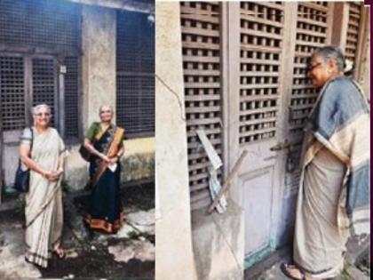 Sudha Murthy at old house in Kolhapur memories unfolded also taken Darshan of Ambabai | सुधा मूर्ती कोल्हापुरातील जुन्या घरी, उलगडली आठवणींची पानं; अंबाबाईचेही घेतले दर्शन!