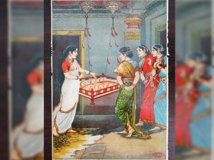 Datta Jayanti 2022: Watch this rare picture of Sri Datta birth, it contains the entire Datta birth story, see how! | Datta Jayanti 2022: श्री दत्त जन्माचे हे दुर्मिळ चित्र बघा, त्यात संपूर्ण दत्त जन्म कथा सामावली आहे, कशी ते बघा!