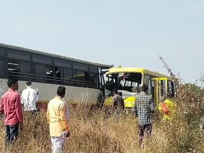 An accident to a school bus going on a trip; 22 people injured | सहलीला जाणाऱ्या स्कुल बसला अपघात; २२ जण जखमी