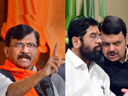 Why is devendra fadnavis advocating eknath Shinde ask mp Sanjay Raut | फडणवीस शिंदेंची वकिली का करताहेत? मांजर, बोक्याची वाटणी झालीय का?; संजय राऊत यांची टीका