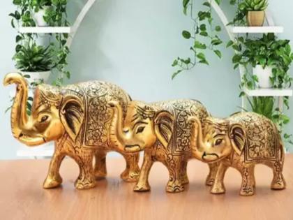 Feng Shui: Want to overcome financial difficulties? Feng Shui Shastra says Elephant Remedy; Read in detail! | Feng Shui: आर्थिक अडचणींवर मात करायची आहे? फेंगशुई शास्त्र सांगते गजमूर्तीचा उपाय; सविस्तर वाचा!