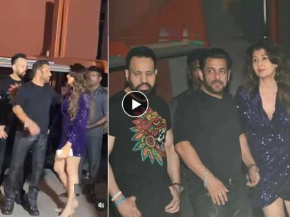 salman khan stop shera bodyguard while car door opening for sangeeta bijlani birthday party watch video | सलमानच्या 'एक्स-गर्लफ्रेंड'साठी कारचा दरवाजा उघडत होता शेरा, 'भाईजान'नं रोखलं अन् सुनावलं! पाहा VIDEO