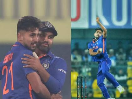 Sl Vs Ind Umran Malik Became Fastest Indian Bowler In International Cricket Know This Record | चेंडू आहे की बंदुकीची गोळी! उमरान मलिक बनला वेगाचा 'बादशाह'; लंकेच्या फलंदाजालाही भरली धडकी