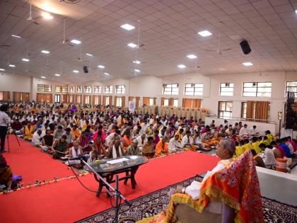 More than 810 Sadhaks performed collective recitation of Sridattalilamritabdhisar Granth in Nagpur! | ८१० हुन अधिक साधकांनी नागपुरात केले श्रीदत्तलीलामृताब्धिसार ग्रंथाचे सामूहिक पारायण!