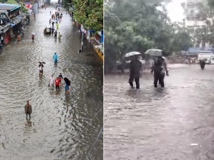 Heavy in Mumbai Water logged in low lying areas Andheri subway closed Harbor service disrupted | मुंबईत मुसळधार! सखल भागांत पाणी साचलं, अंधेरी सबवे बंद; हार्बर सेवा विस्कळीत