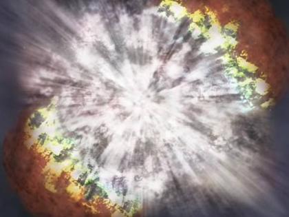 Space News in Hindi Australian Astronomers capture photos of exploding giant star 100 times bigger than sun | सूर्याहून १०० पटीनं मोठा तारा, पहिल्यांदाच टिपला गेला ताऱ्यावरील स्फोटाचा अद्भूत फोटो; शास्त्रज्ञही हैराण!