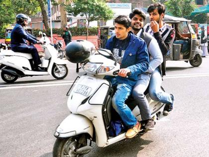 Many people are not wearing helmets in mumbai action is taken against 3000 people every day | मुंबईकरांचे डोके ठिकाणावर आहे का? हेल्मेटचे अनेकांना वावडे, प्रतिदिन तीन हजार जणांवर कारवाई