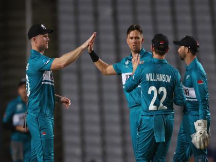   NZ vs UGA T20 World Cup 2024 New Zealand beat Uganda by 9 wickets and 88 balls | न्यूझीलंडचा ८८ चेंडू राखून विजय! वर्ल्ड कपमधून बाहेर पडले; पण अखेर विजयाचे खाते उघडले