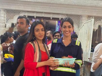 Chandni and Roshni visited Riddhi Siddhi temple for the success of 'Chashni' serial | 'चाशनी' मालिकेच्या यशासाठी चांदनी आणि रोशनीनं घेतलं रिद्धी सिद्धीचं दर्शन