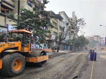 Road works in New Panvel started after the complaint of the Speaker | सभापतींच्या तक्रारीनंतर नवीन पनवेलमधील रस्त्यांची कामे सुरू 