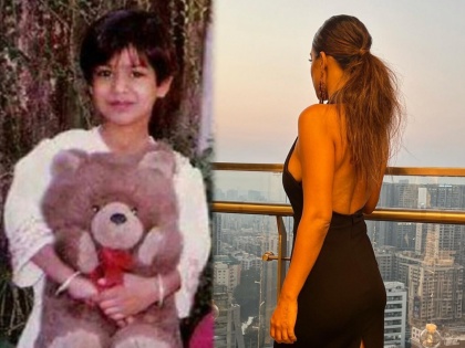 tv nia sharma childhood photo and fans reaction goes viral after her bold bikini photo on social media | फोटोत दिसणारी 'ही' चिमुकली आज आहे कलाविश्वातील सर्वात हॉट अभिनेत्री; तुम्ही ओळखलं का तिला?