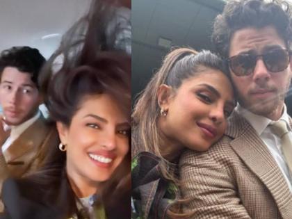 priyanka chopra shared cute video with nick jonas in car says ponytails are complicated | 'चालत्या गाडीत निक जोनसने प्रियंकाचे केस...' भारताच्या जावयावर नेटकरी फिदा; Video व्हायरल