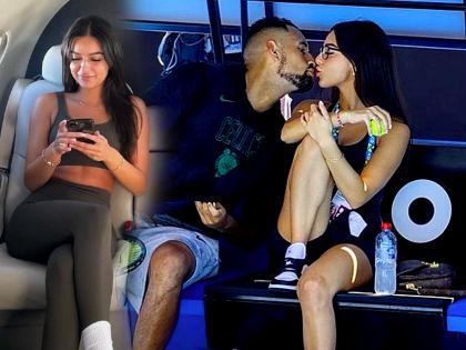 Nick Kyrgios kissing girlfriend Costeen Hatzi: खेळाचा सराव अन् गर्लफ्रेंडला किस... टेनिस कोर्टवरच्या फोटोची रंगलीय चर्चा