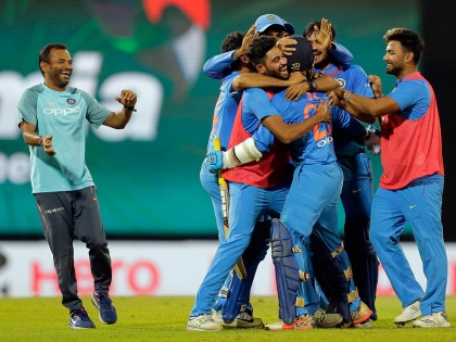 ndia vs Bangladesh, Nidahas Trophy Final in Colombo -Captain Rohit did not see the winning sixes, because ... | कर्णधार रोहितला विजयी षटकार पाहताच आला नाही, कारण... 