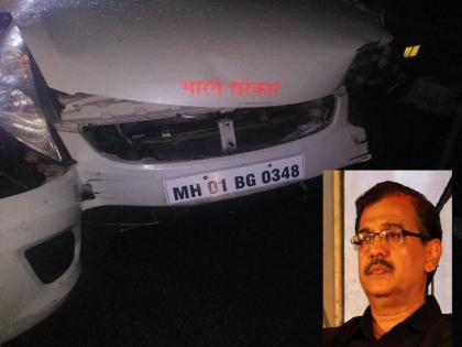 Ujjwal Nikams car met with accident on Mumbai Pune Expressway | उज्ज्वल निकम यांच्या ताफ्यातील गाडीला मुंबई-पुणे एक्स्प्रेस वेवर अपघात 