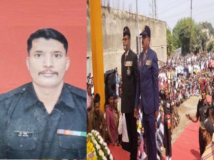 Funeral of jawan Nilesh Khot in Kolhapur, Died while serving in Delhi | कोल्हापुरातील जवान निलेश खोत यांच्यावर अंत्यसंस्कार, दिल्लीत सेवा बजावताना झाला होता मृत्यू