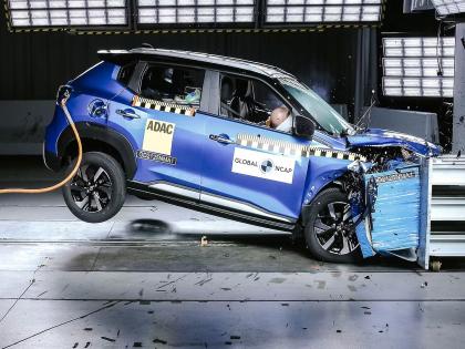 Nissan Magnite Ncap Rating: Made in India car crash tested in Global NCAP; brought a star that is not to be taken lightly... | मेड इन इंडिया कारची ग्लोबल एनकॅपमध्ये क्रॅश टेस्ट झाली; हलक्यात न घेण्यासारखे स्टार घेऊन आली...