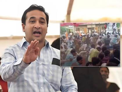 Who threw the stone? Whose hand is behind the arson?; BJP Nitesh Rane Target on Uddhav Thackeray | दगड कुणी मारले? पेटवापेटवी करण्यामागे कुणाचा हात?; नितेश राणेंचा ठाकरेंवर आरोप