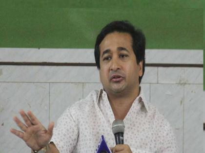 BJP MLA Nitesh Rane criticized Shiv Sena's Uddhav Thackeray | "दादा, नाना जागे व्हा! भावी महिला मुख्यमंत्री लॉन्च करण्यासाठी आजचा हल्लाबोल मोर्चा"