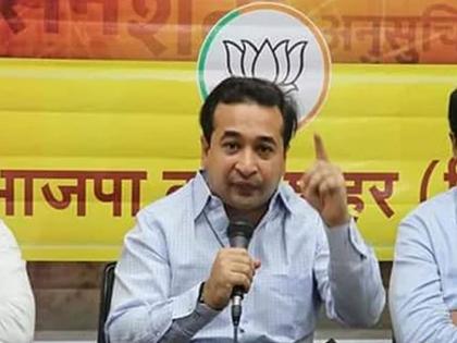 nitesh rane criticized thackeray govt is worried about khans son but not patil son | Maratha Reservation: “ठाकरे सरकारला खानच्या मुलाची चिंता आहे, पण पाटलाच्या मुलाची चिंता नाही”: नितेश राणे