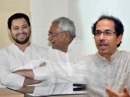 shiv sena chief uddhav thackeray made call to nitish kumar and tejashwi yadav after formation of new govt without bjp | Uddhav Thackeray: “नितीश कुमार-तेजस्वी यादव बिहारला नक्कीच प्रगतीपथावर नेतील”; उद्धव ठाकरेंच्या मनःपूर्वक शुभेच्छा