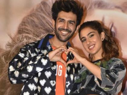 Sara Ali Khan and Kartik Aryan told about Valentine day plan, Video goes viral | सारा-कार्तिकने सांगितला मजेशीर व्हॅलेंटाइन डे प्लान, व्हिडिओ होतोय व्हायरल