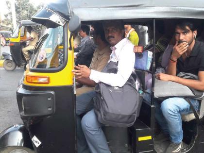 Rickshaw puller Despite the constant campaigning, there is no restriction on the unscrupulous | कारवाईनंतरही रिक्षाचालकांची मुजोरी; सातत्याने मोहीम राबवूनही बेशिस्तीला लगाम नाही