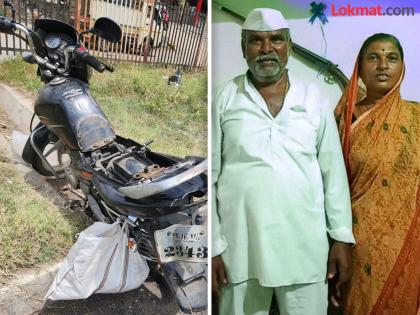 Husband and wife die after returning from Pandharpur after worshipping God | पंढरपूरवरून देवदर्शन करून परतताना दुचाकीला टँकरची धडक; पती - पत्नीचा मृत्यू Husband and wife die after returning from Pandharpur after worshipping God | पंढरपूरवरून देवदर्शन करून परतताना दुचाकीला टँकरची धडक; पती - पत्नीचा मृत्यू