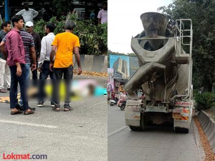 A young woman died under the wheels of a dumper while crossing the road from the divider; The incident in front of the Kothrud stand | डिव्हायडर वरून रस्ता ओलांडताना तरुणीचा डंपरच्या चाकाखाली येऊन मृत्यू; कोथरूड स्टॅन्डसमोरील घटना