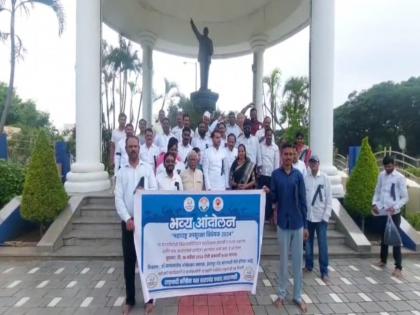 Maharashtra Public Security Bill is a violation of the fundamental rights of the people; Yugendra Pawar's protest in Baramati | महाराष्ट्र जन सुरक्षा विधेयक जनतेच्या मूलभूत हक्कांवर गदा आणणारे; युगेंद्र पवारांचे बारामतीत आंदोलन Maharashtra Public Security Bill is a violation of the fundamental rights of the people; Yugendra Pawar's protest in Baramati | महाराष्ट्र जन सुरक्षा विधेयक जनतेच्या मूलभूत हक्कांवर गदा आणणारे; युगेंद्र पवारांचे बारामतीत आंदोलन